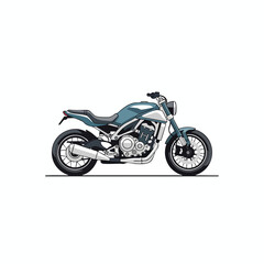 Fototapeta premium Modern stylish motorcycle for urban transportation and adventure riding