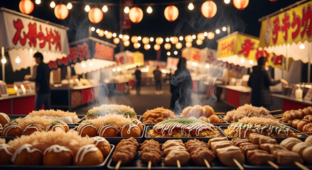 Delicious Japanese Street Food at Night Market