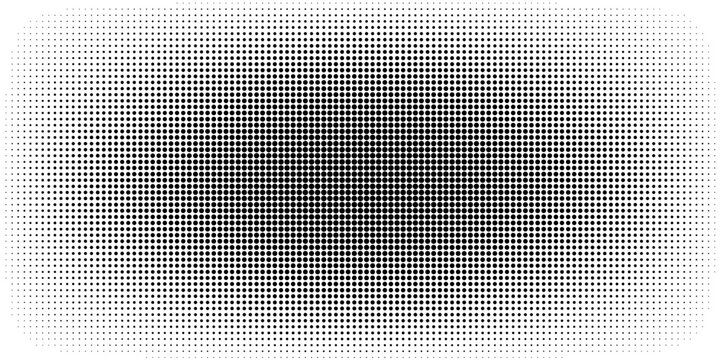 Halftone gradient. Dotted gradient, smooth dots spraying and halftones dot background seamless horizontal geometric pattern vector template set modern circle background modern