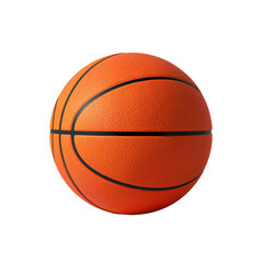 Fototapeta premium A close up view of a standard orange basketball with black stripes
