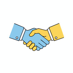 Businesspeople Engaging in a Friendly Handshake for Successful Collaboration