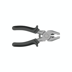 Close up of hand held wire cutter tool for electrical work and DIY projects