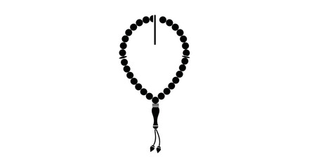 Black Prayer Beads with Tassel 1.