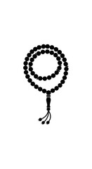 Black Prayer Beads with Tassel 2.