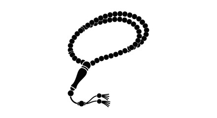 Black Prayer Beads with Tassel 3.
