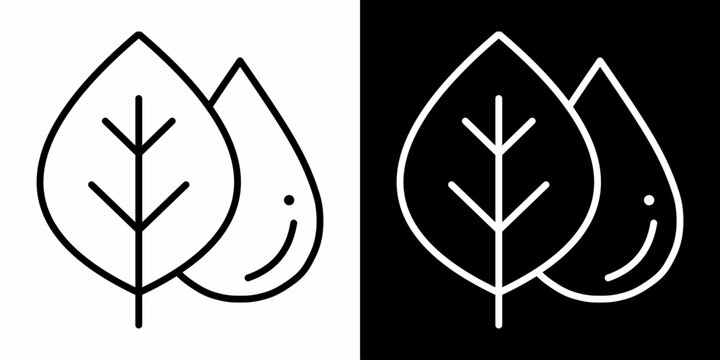Bio Fuel White Icon Set Design