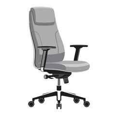 Fototapeta premium Modern Adjustable Ergonomic Office Chair for Comfortable Workspace