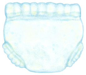 パンツタイプのおむつのイラスト