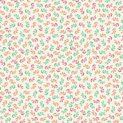 Fototapeta premium Watercolor Floral Seamless Pattern for Fabric and Wallpaper Design 