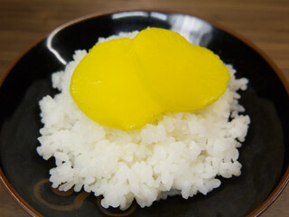 タクアンと白米