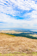 秋田県男鹿の寒風山からの展望
