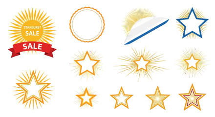 Starburst Sale Badges and Starburst Elements Collection