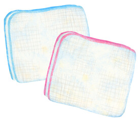 シンプルなガーゼのイラスト