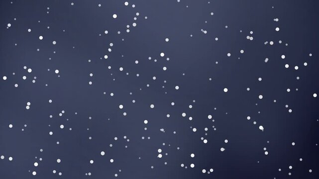 A serene and peaceful snowfall scene captured from a direct viewpoint in a winter environment with snowflakes falling gently around