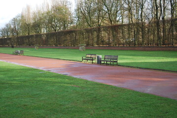 Obraz premium park bench in the park