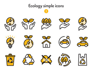 シンプルアイコン集 エコロジー © Armadilloz