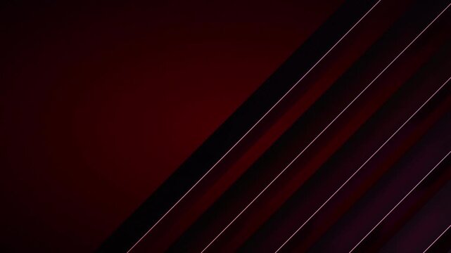 Looping Abstract Geometric Motion Graphics Background: Vibrant Pink Purple Diagonal Lines on Deep Red