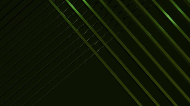 Loopable Dark Green Abstract Geometric Motion Graphics Background Animation | Subtle Overlapping Shapes Textured Lines | Sophisticated Digital Visual