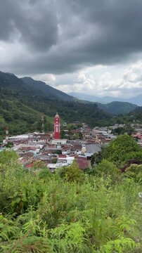 Pijao, Quindio, Colombia, a beautiful town in the middle of mountains