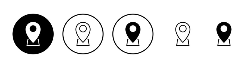 Pin icon vector. Location sign and symbol. destination icon. map pin