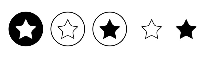 Star icon vector. rating sign and symbol. favourite star icon
