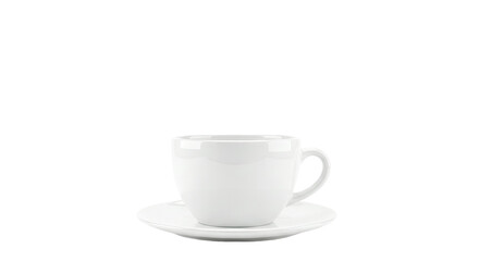 Obraz premium White Porcelain Coffee Cup and Saucer