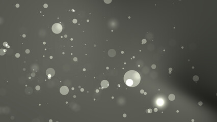 Glowing white dots on a dark grey blurred background ideal for futuristic tech designs, abstract backgrounds, technology concepts, digital artworks.