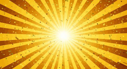 Fototapeta premium golden sunburst background, abstract rays, festive design