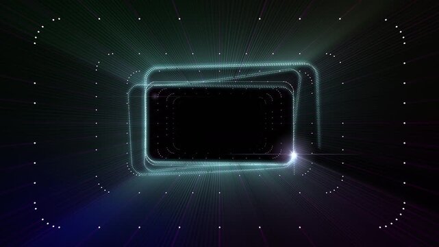 Tunnel Box rectangle dot line space background