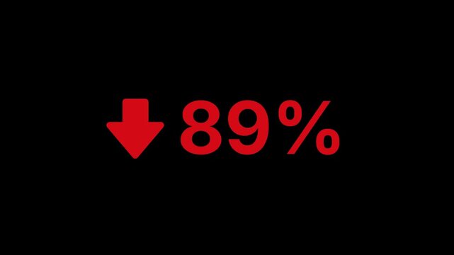 89 Percent Decline Animation