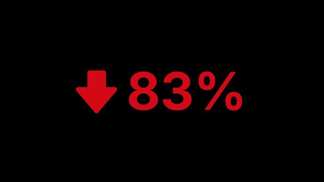 83 Percent Decline Animation