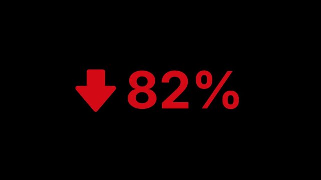 82 Percent Decline Animation