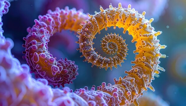 Intricate Spiral Microscopic Life Form Revealed in Stunning Detail
