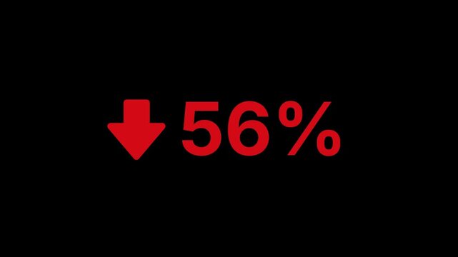 56 Percent Decline Animation