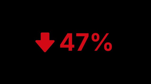 47 Percent Decline Animation