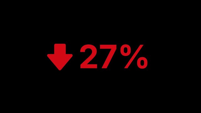 27 Percent Decline Animation