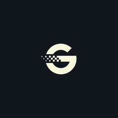 Letter G logo icon flat vector design