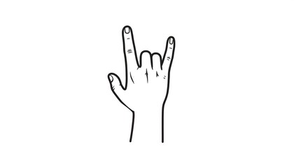 Obraz premium A hand with two fingers raised in a gesture