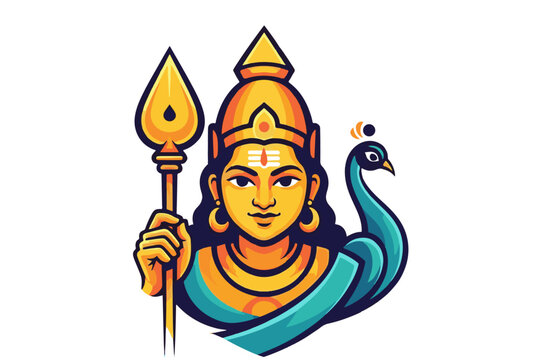 Murugan 2d vector cartoon 