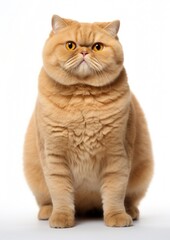 Obraz premium Fluffy orange cat portrait