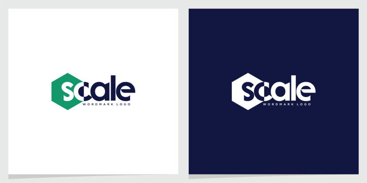 SCALE Logo with Geometric Hexagon Grid Integration