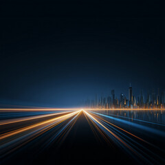 road in night