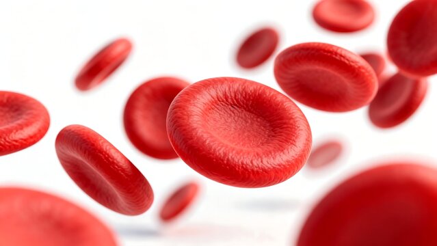 Red blood cells in suspension