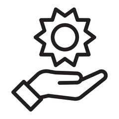 Inner Positivity Line Icon