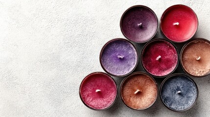 Candles stacked together a collection of candles arranged vertically showcasing their form and texture