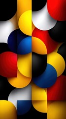 Colorful circles on black background abstract arrangement of various colored circles against a dark backdrop