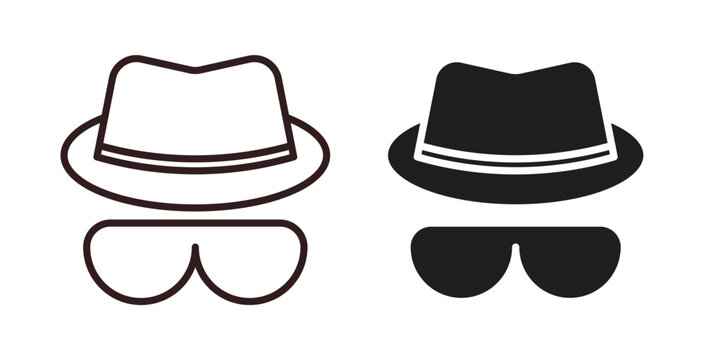 Spy icon vector Illustration logo template pack
