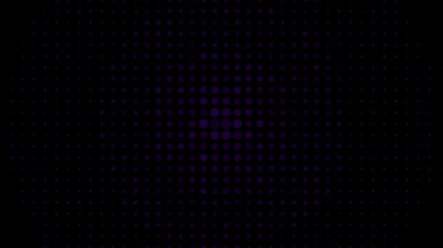 Purple dots abstract background digital grid glowing effect seamless loop animated pattern