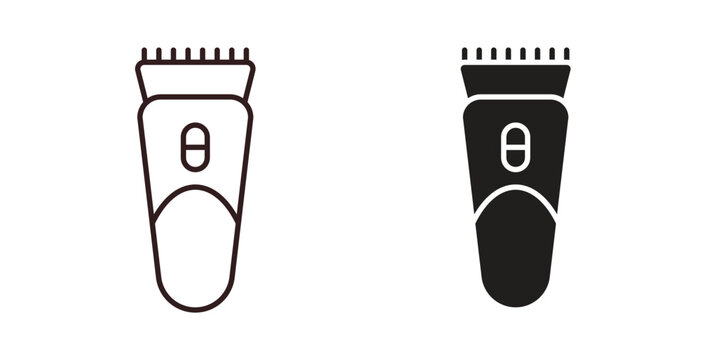 Trimmer icon vector Illustration logo template pack