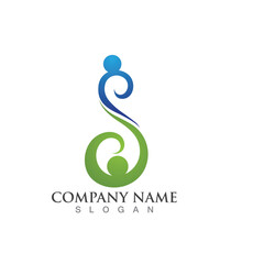Fototapeta premium Family care s logo sign illustration vector